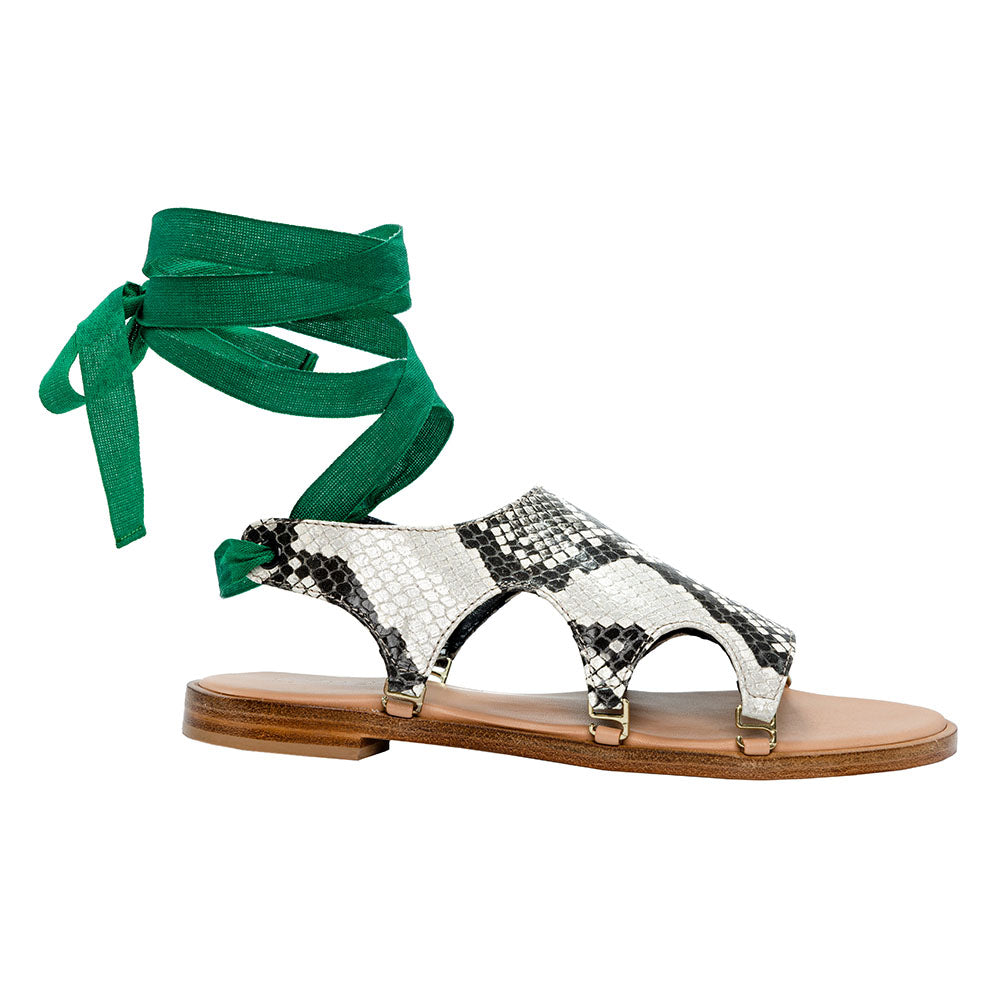 Reversible Snakeskin/Black Slide